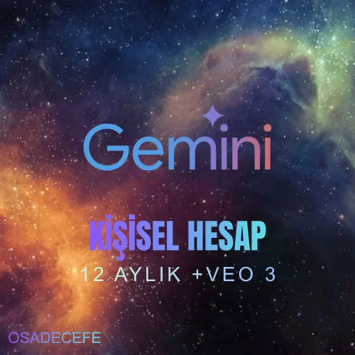  YAPAY ZEKA  Google Gemini Pro 12 Aylık